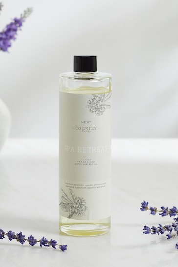 Country Luxe Spa Retreat Lavender & Geranium Fragranced Reed 200ml Diffuser Refill