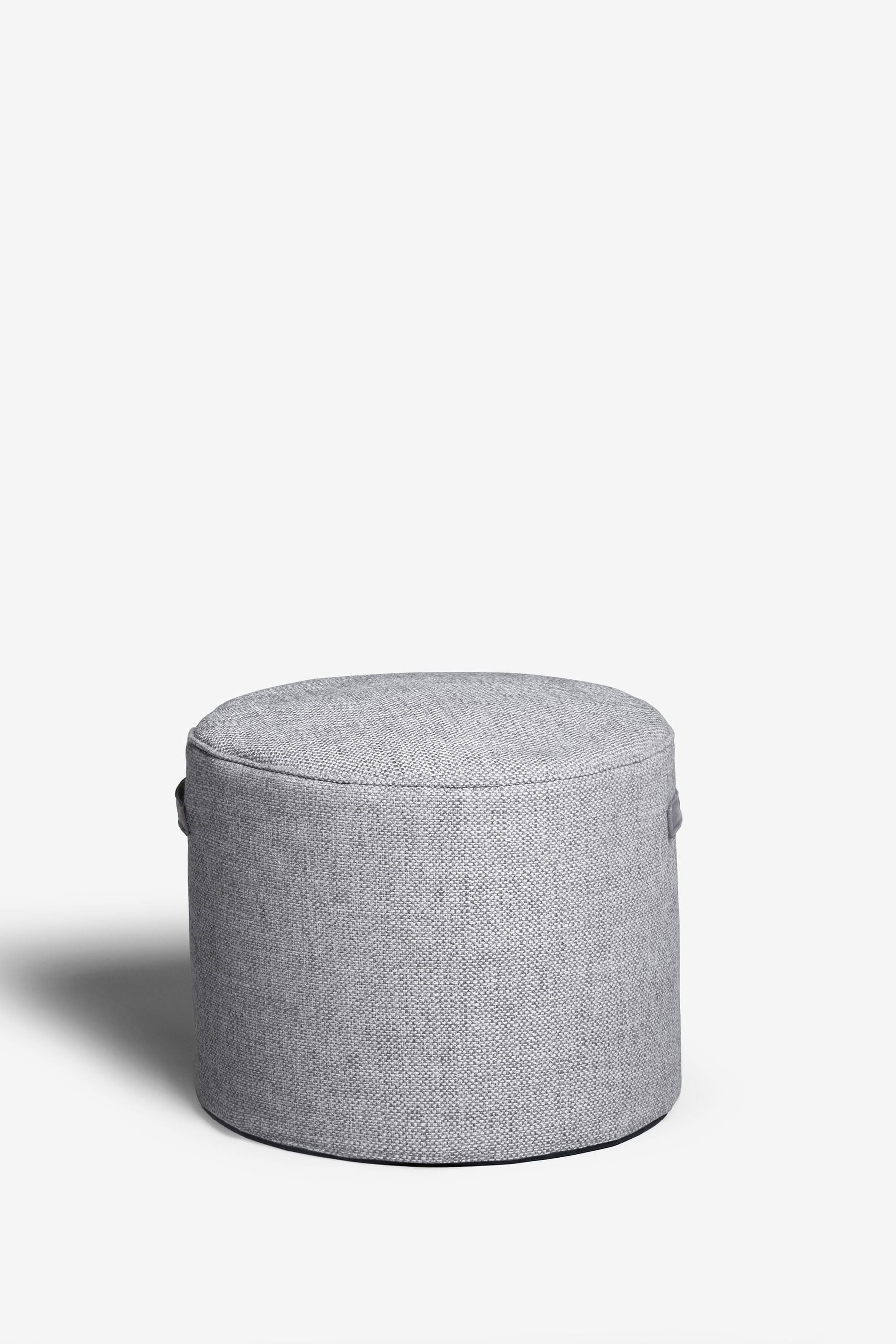 Charcoal outlet pouf ottoman