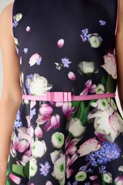 Baker by Ted Baker Navy Floral Scuba Dress - Image 4 of 8