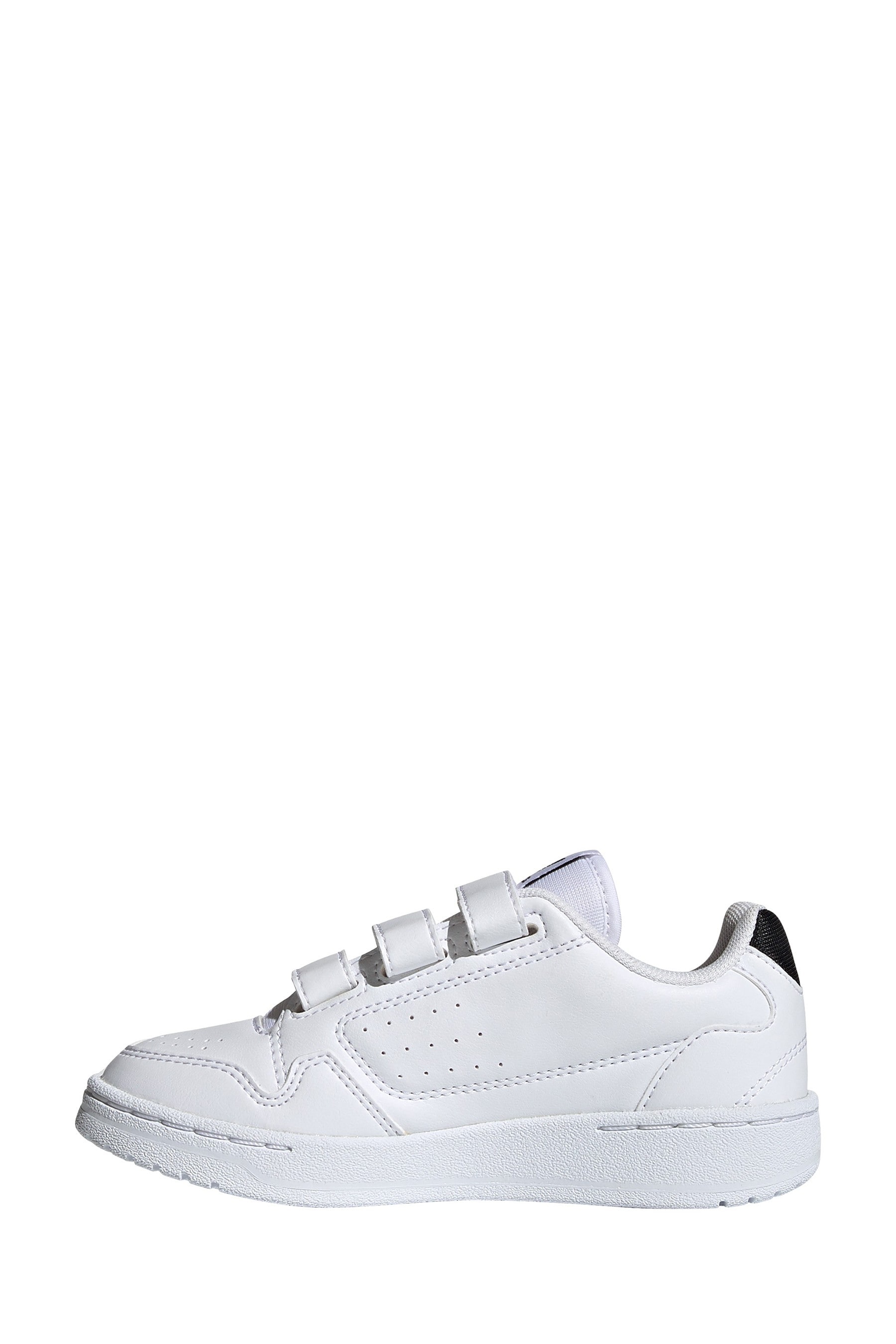 Childrens white adidas trainers sales