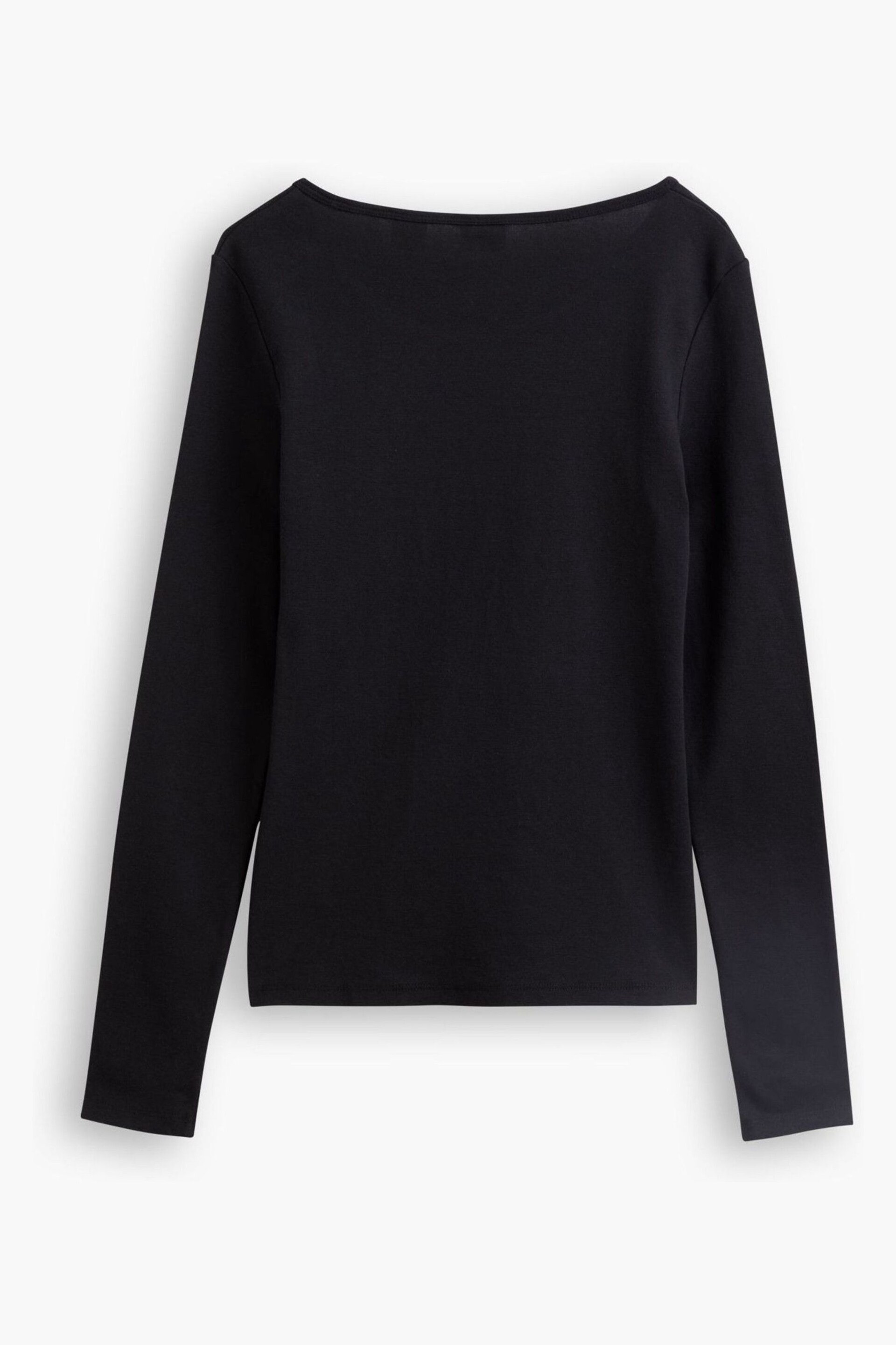 Levi's® Black Long Sleeve T-Shirts 2 Pack - Image 5 of 5