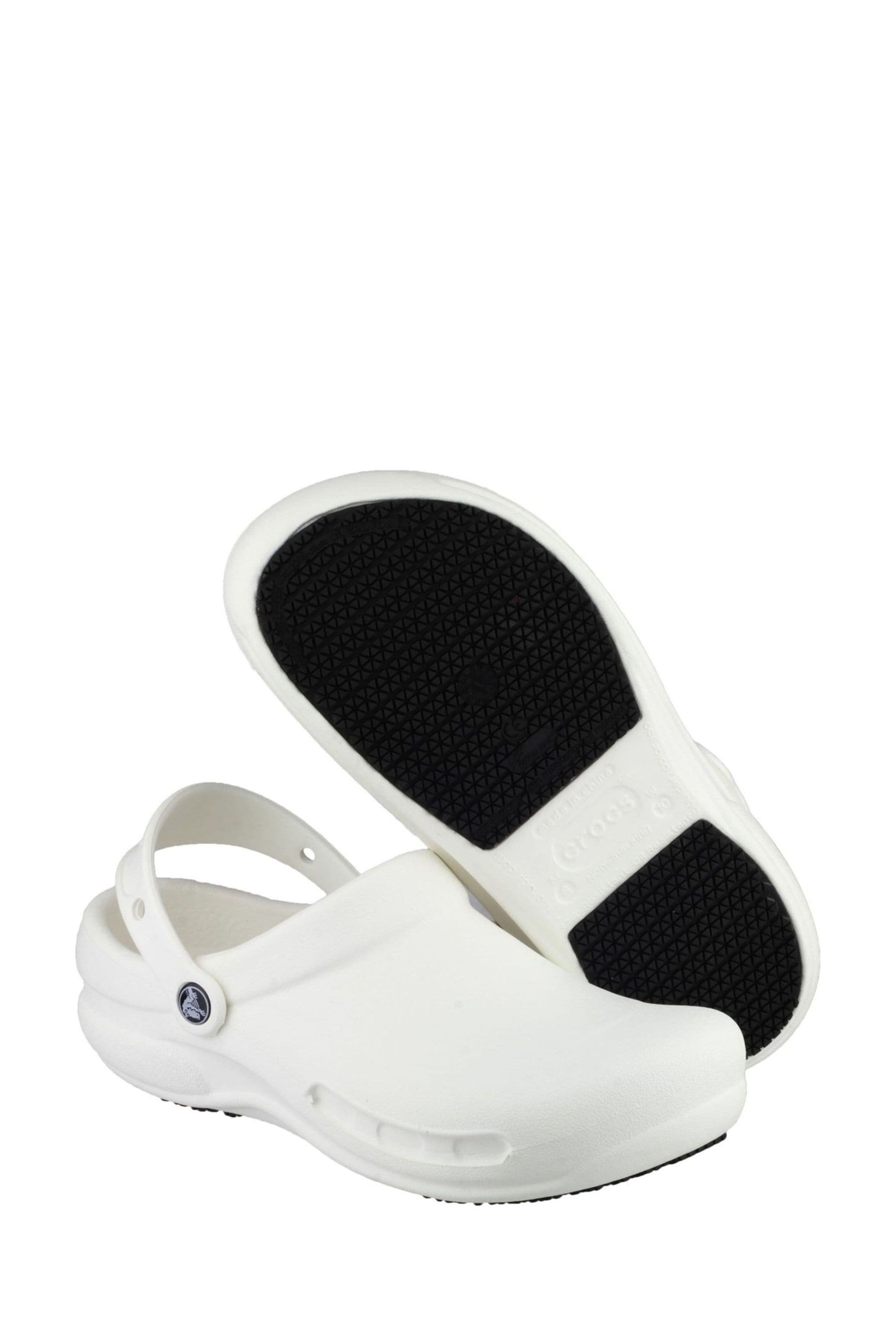 Buy Crocs White Bistro Slip Resistant Work Clog from Next Luxembourg