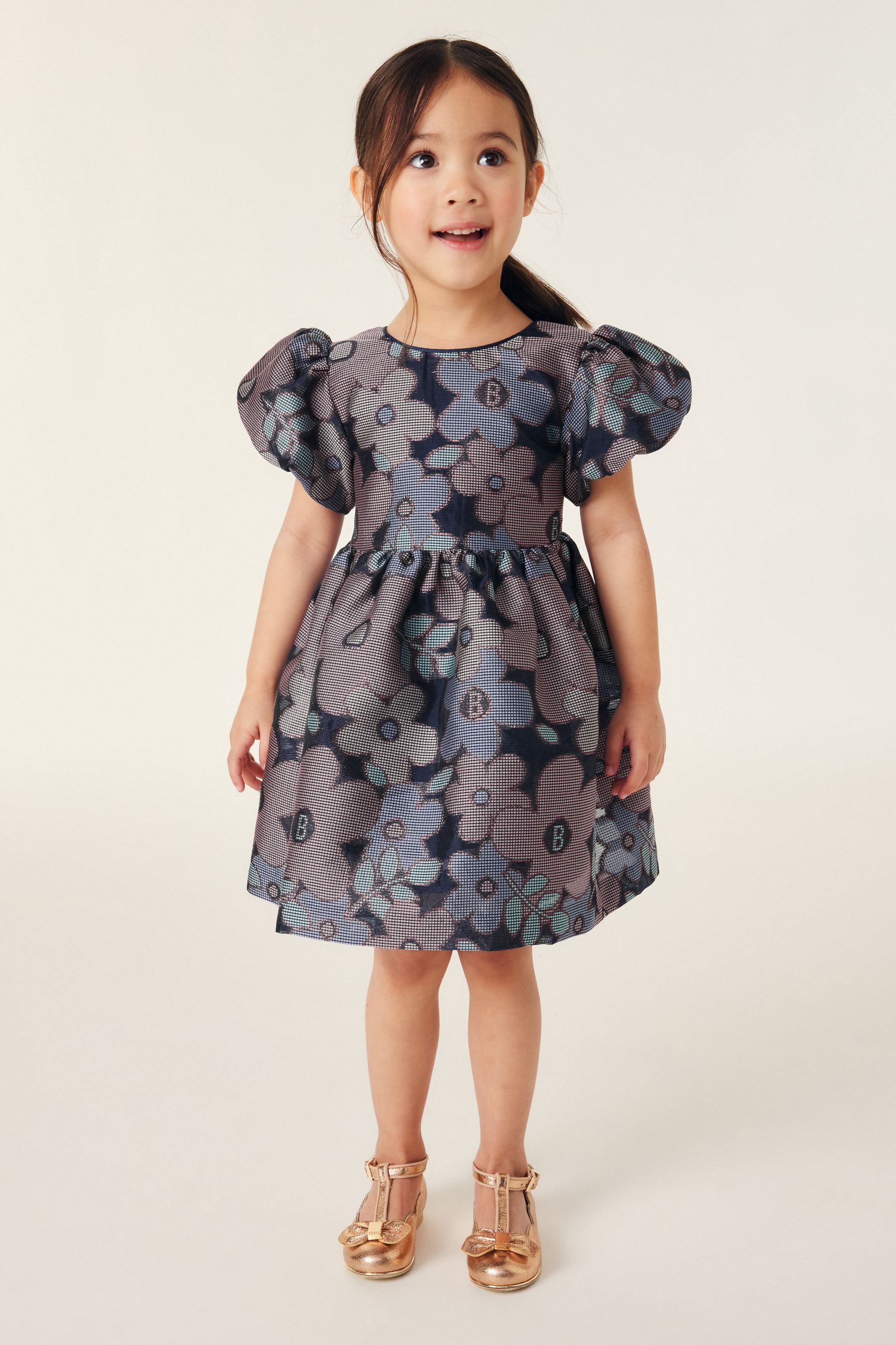 Ted baker grey floral dress on sale