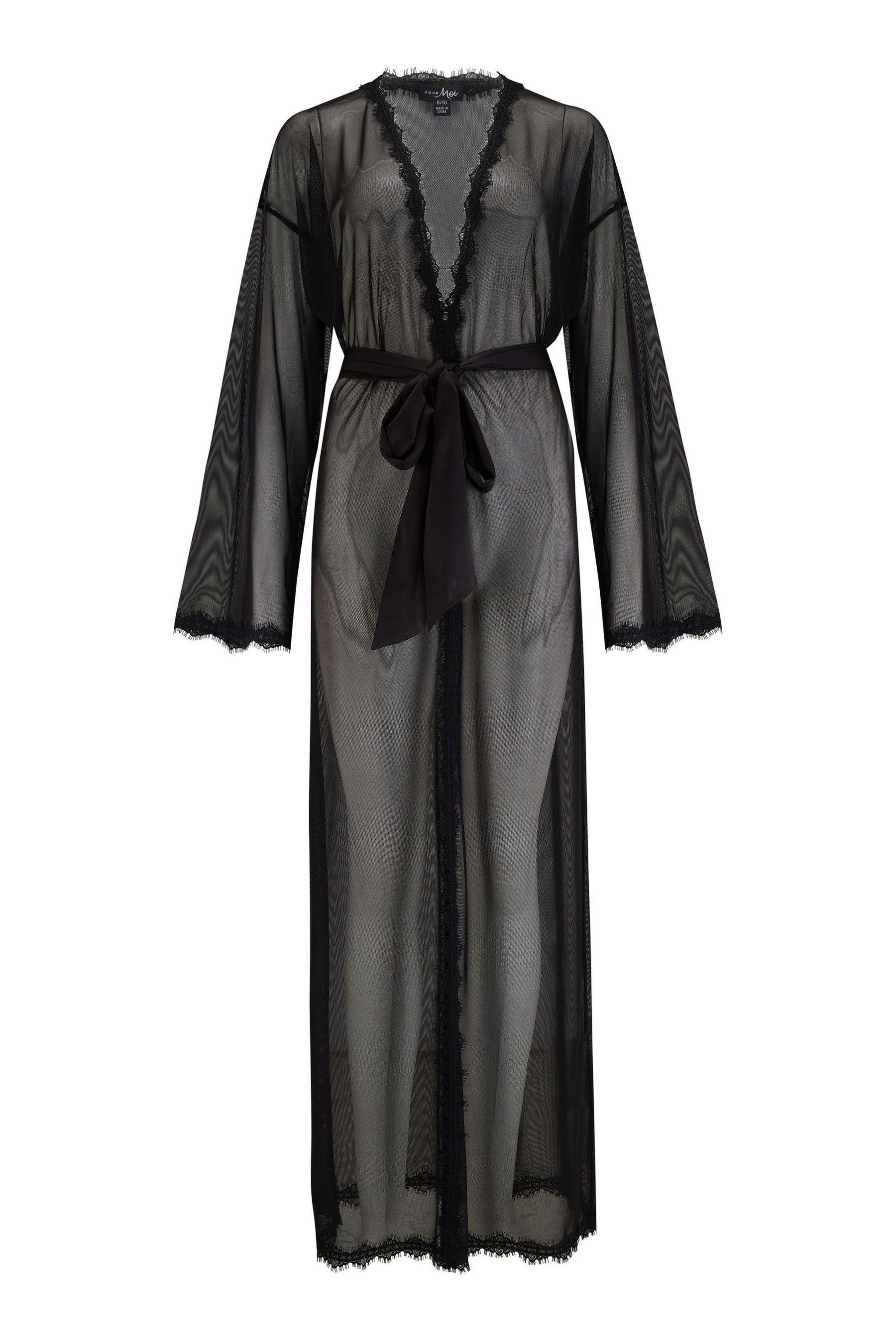 Black nightgown and robe deals