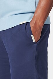 Peckham Rye Navy Blue 100% Cotton Essential Shorts - Image 4 of 7