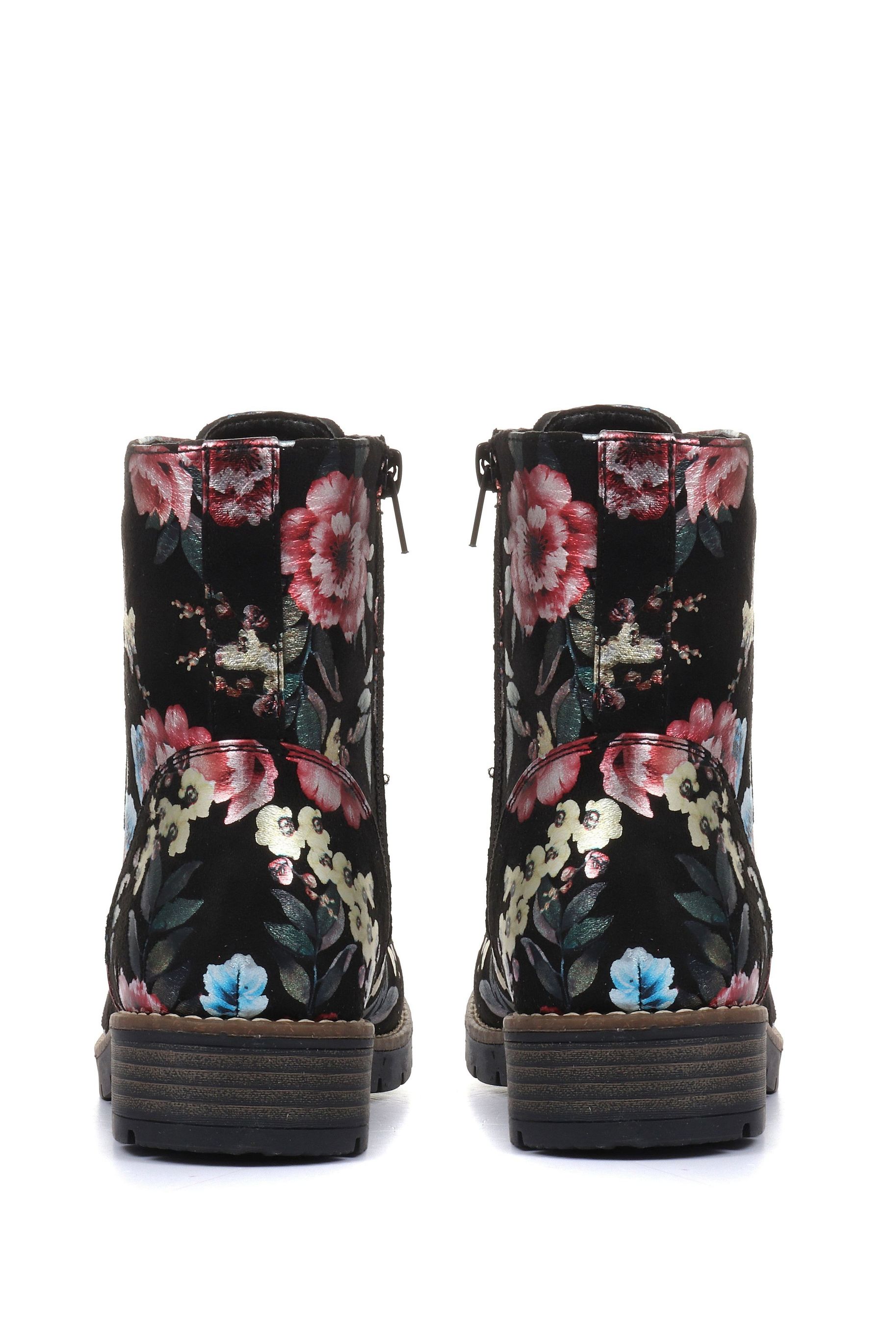 Ladies patterned ankle boots sales