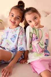 Blue/Pink Stitch License Pyjamas 2 Pack (3-16yrs) - Image 1 of 9
