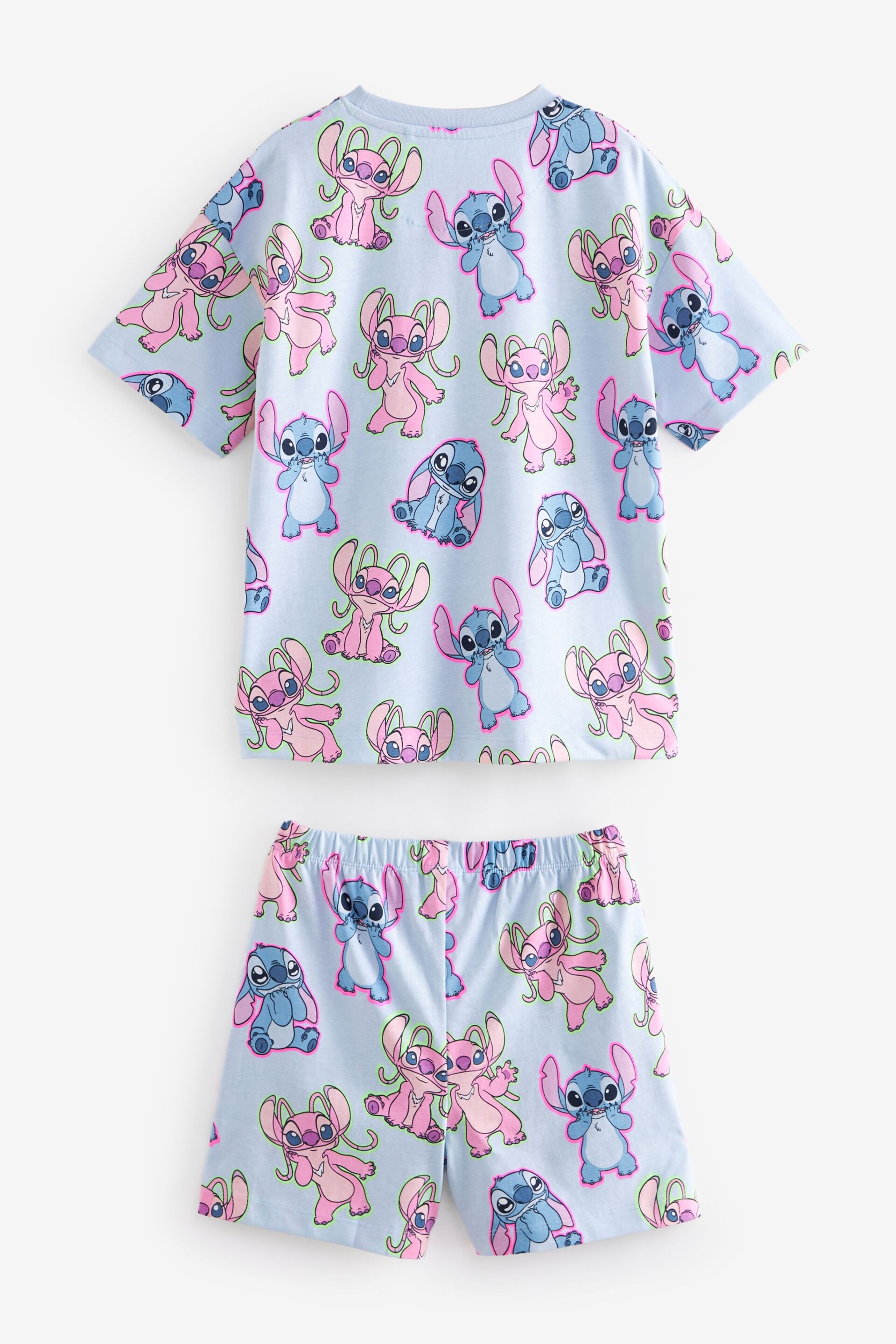 Blue/Pink Stitch License Pyjamas 2 Pack (3-16yrs) - Image 6 of 9