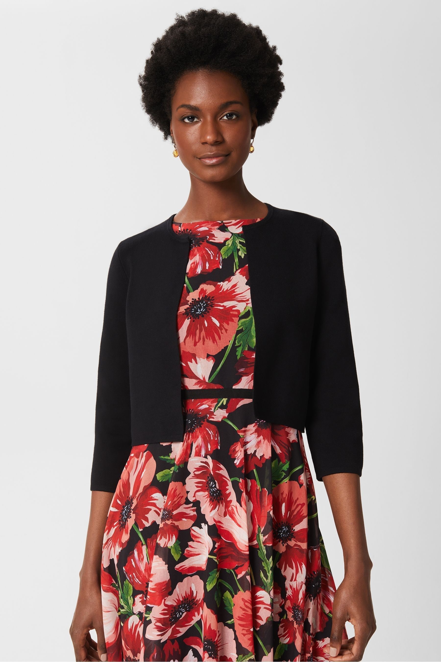 Hobbs black cardigan shop