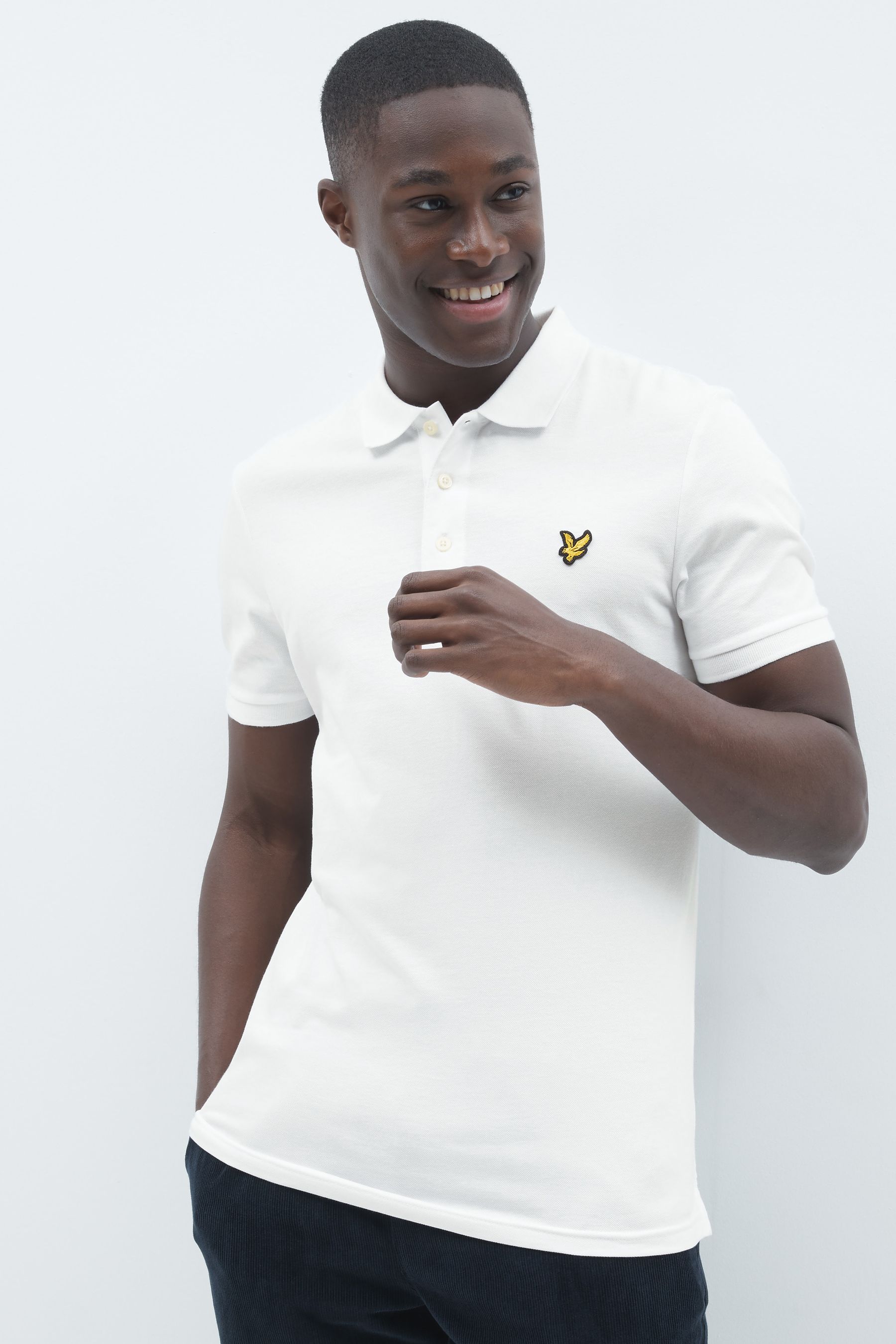 Lyle Scott White Classic Polo Shirt