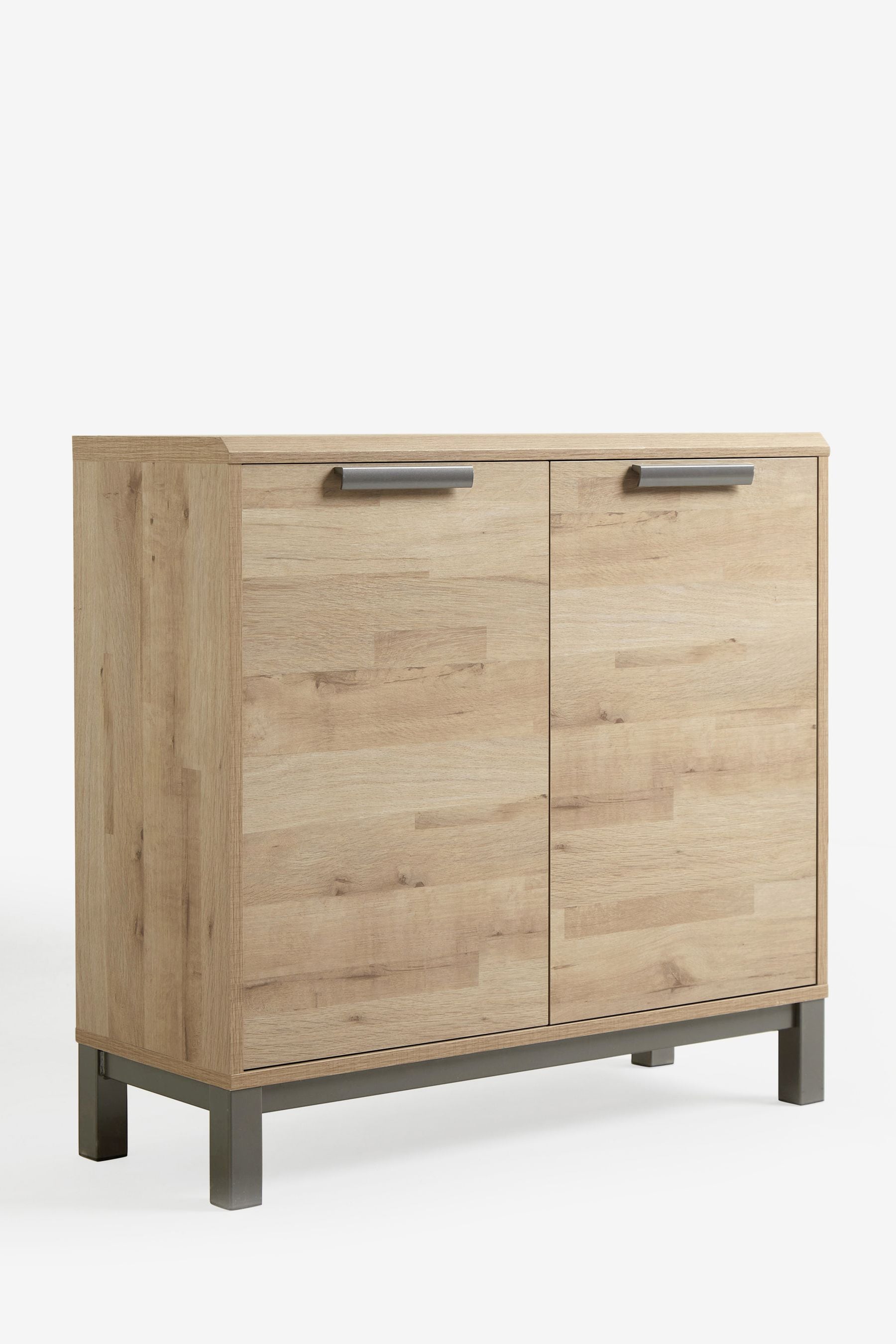 Light Bronx Oak Effect Space Saving Small Sideboard