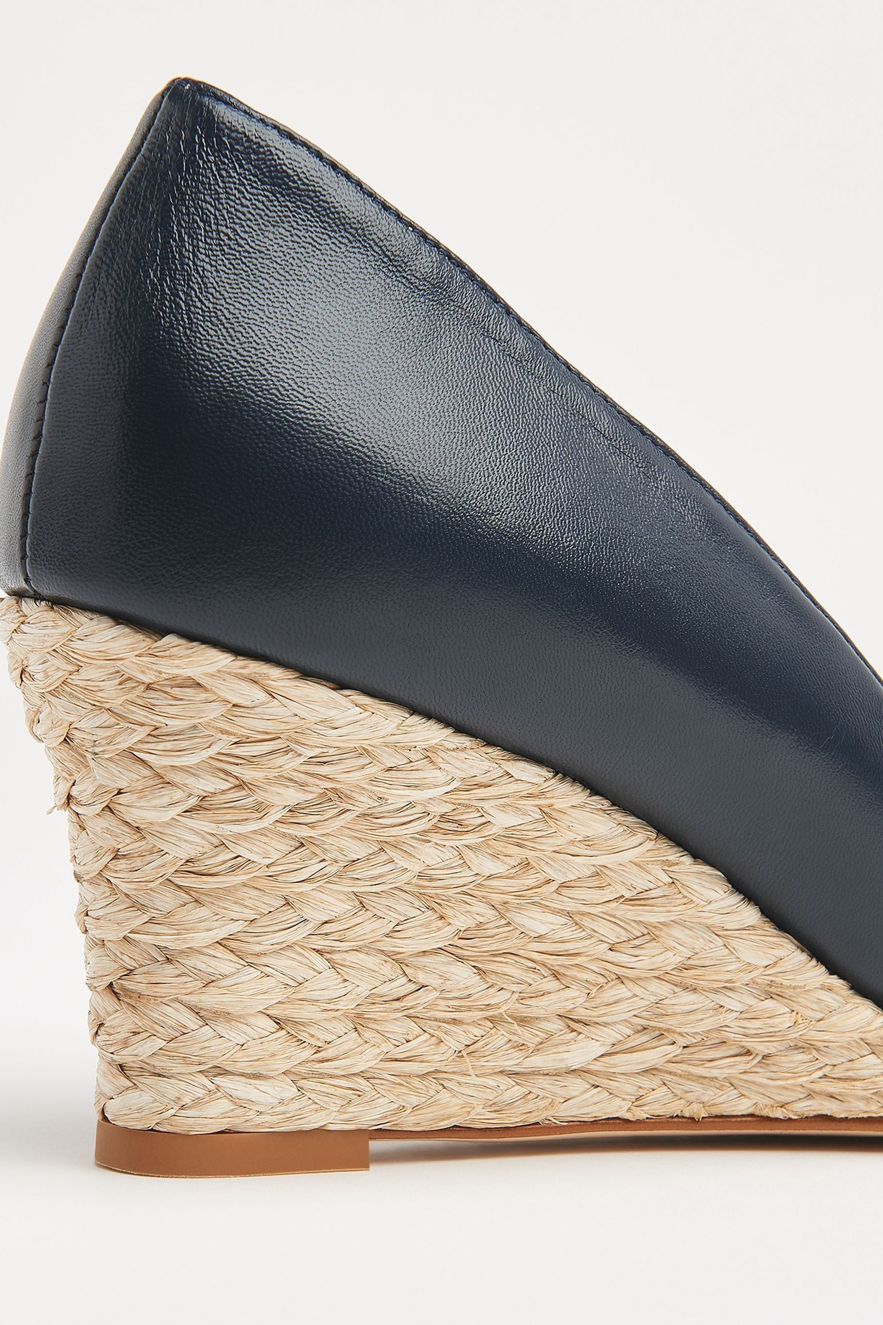 Buy LK Bennett Blue Eevi Leather Wedges from Next Luxembourg