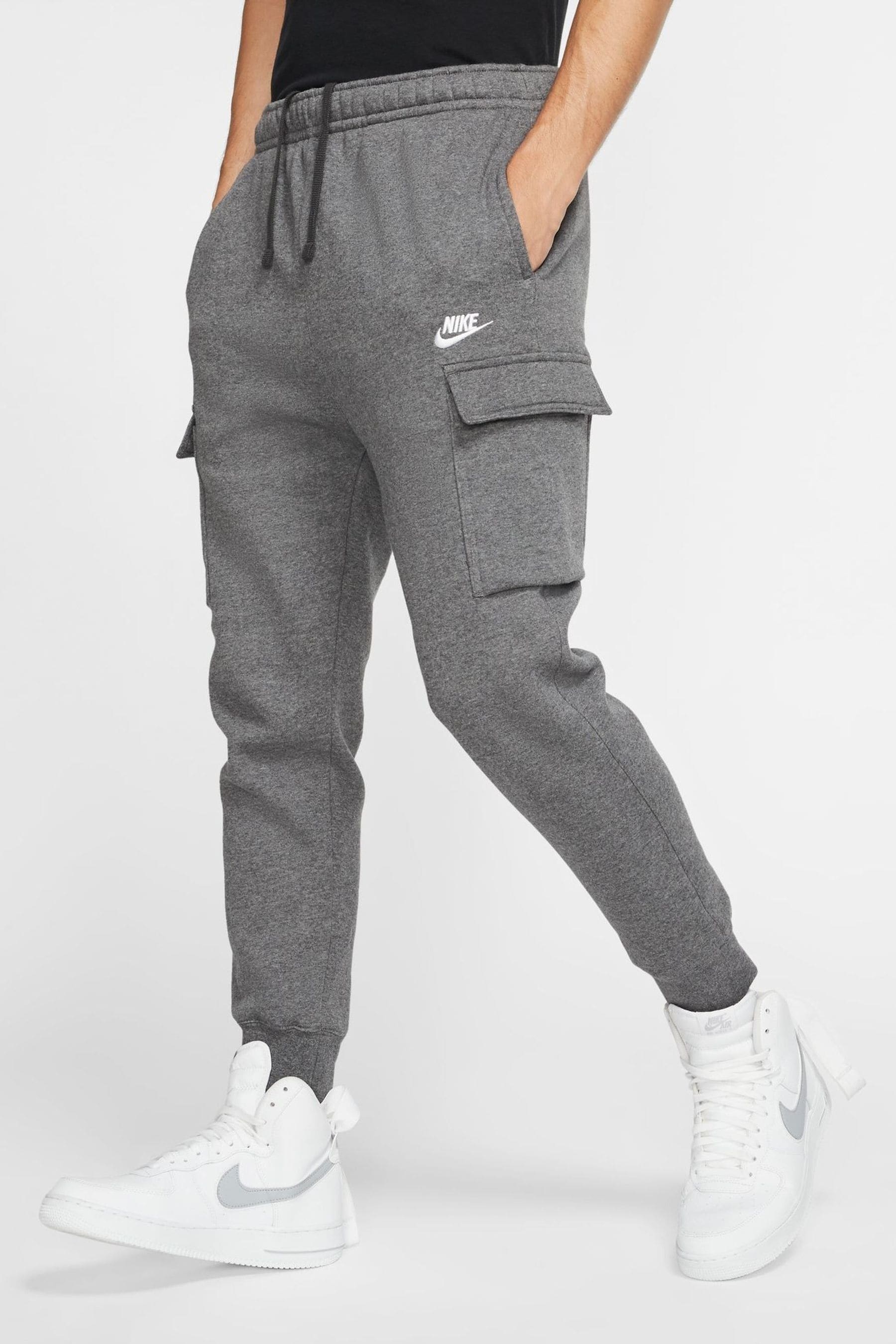 Buy Nike Charcoal Club Cargo Joggers from Next Luxembourg
