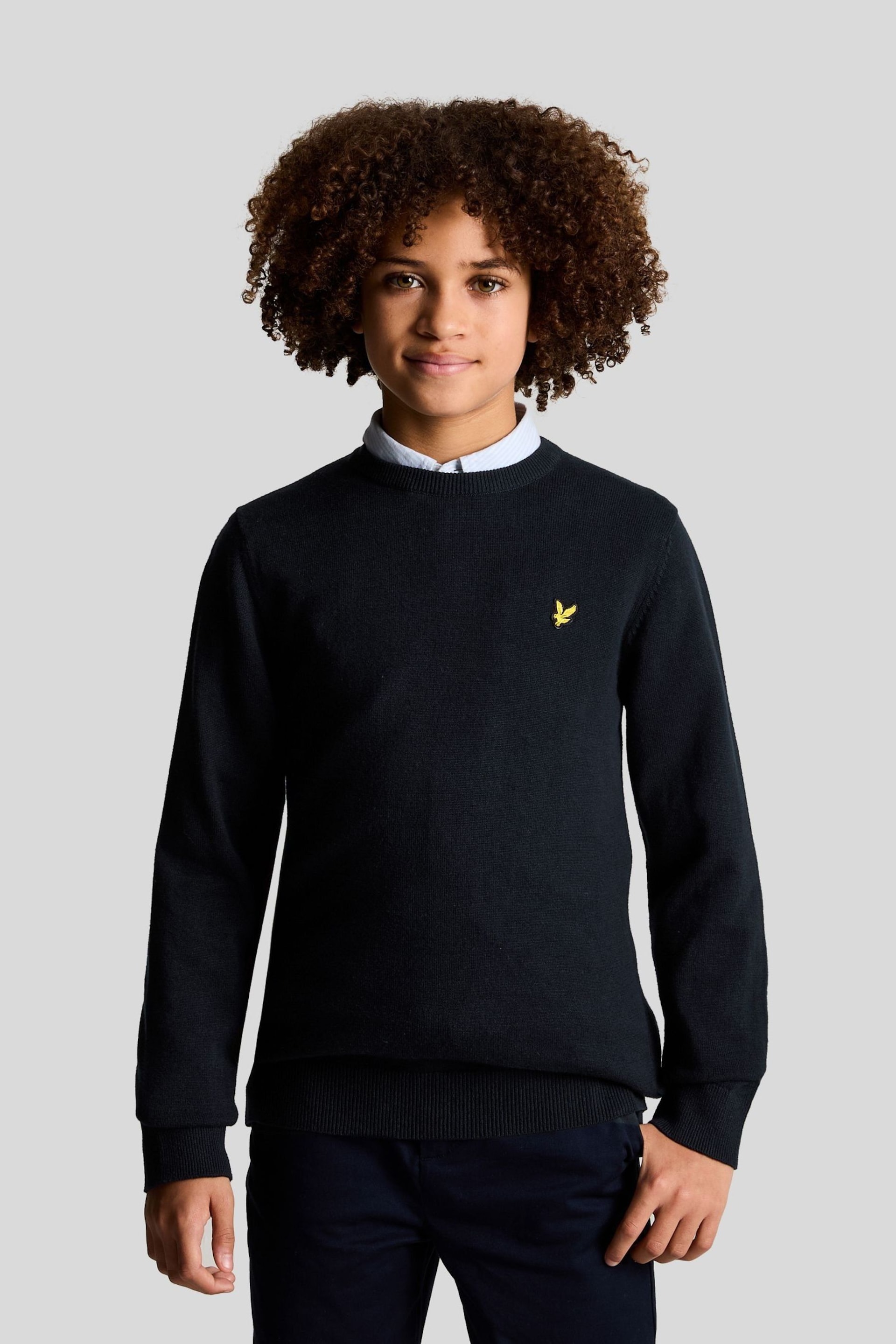 Lyle & Scott Boys Cotton Crew Neck Knitted Jumper - Image 1 of 3