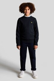 Lyle & Scott Boys Cotton Crew Neck Knitted Jumper - Image 2 of 3