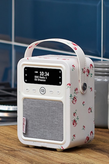 View Quest White Cath Kidston Scattered Rose VQ Monty DAB Radio