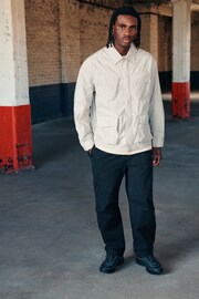 Light Grey EDIT 4 Pocket Lightweight Shacket - Image 2 of 10