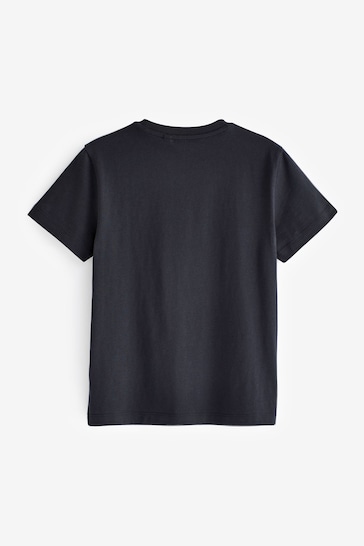 Black Good Vibes Graphic Short Sleeve T-Shirts 2 Pack (3-16yrs)