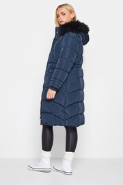 PixieGirl Petite Blue Faux Fur Trim Padded Coat - Image 3 of 4