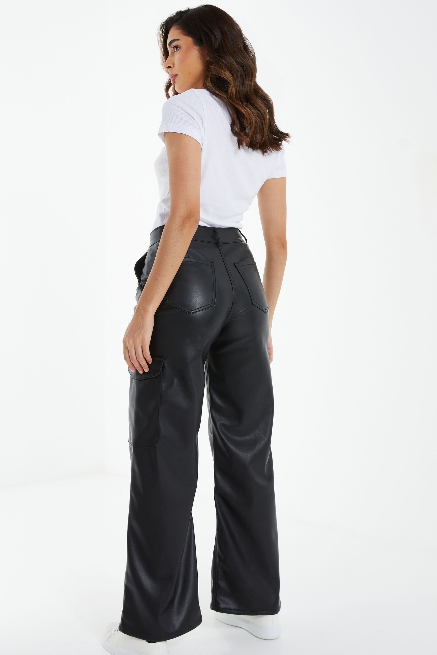 Quiz new arrivals leather trousers