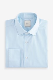 White/Blue Slim Fit Single Cuff Easy Care Shirts 2 Pack - Image 9 of 11