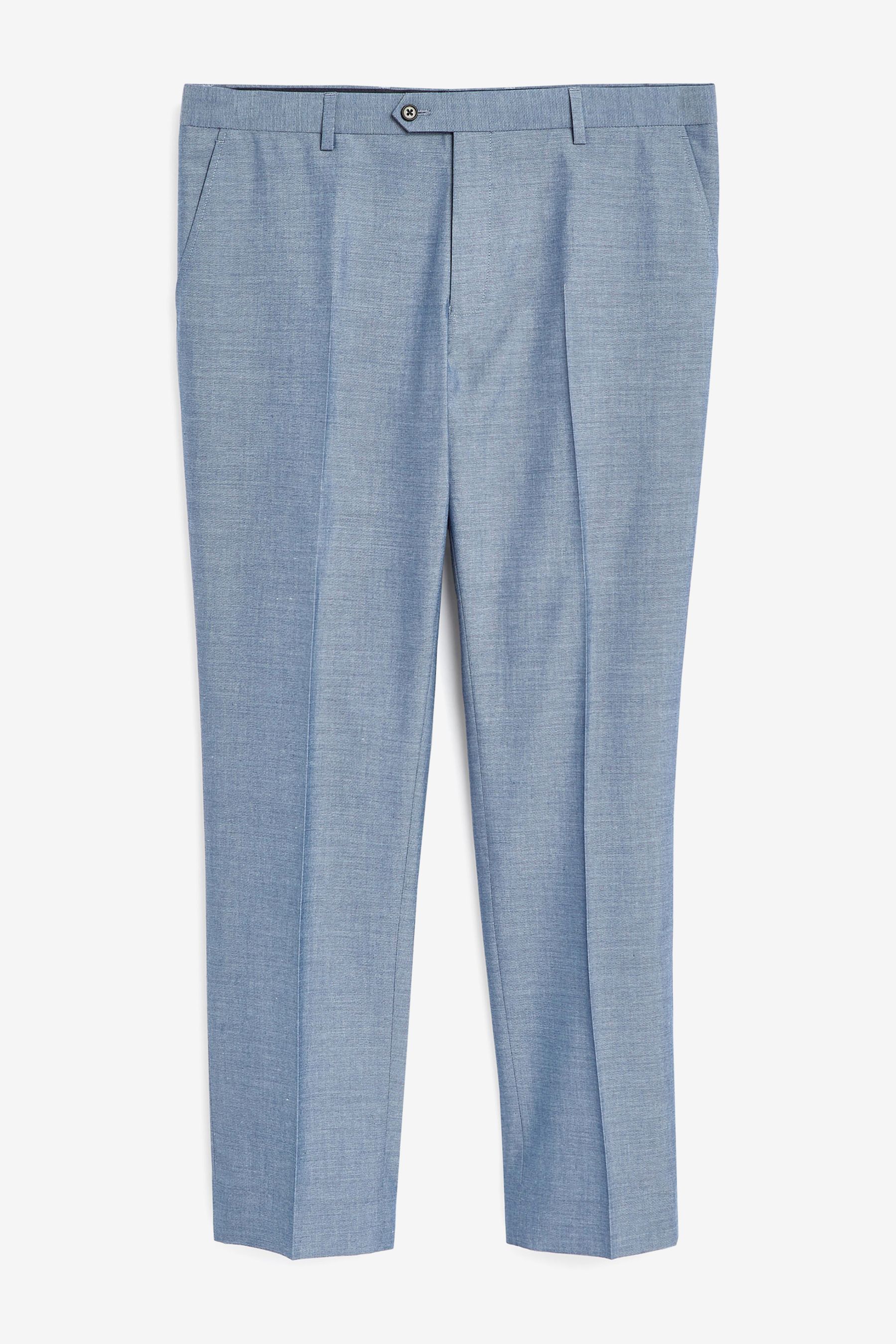 Light Blue Slim Fit Suit Trousers
