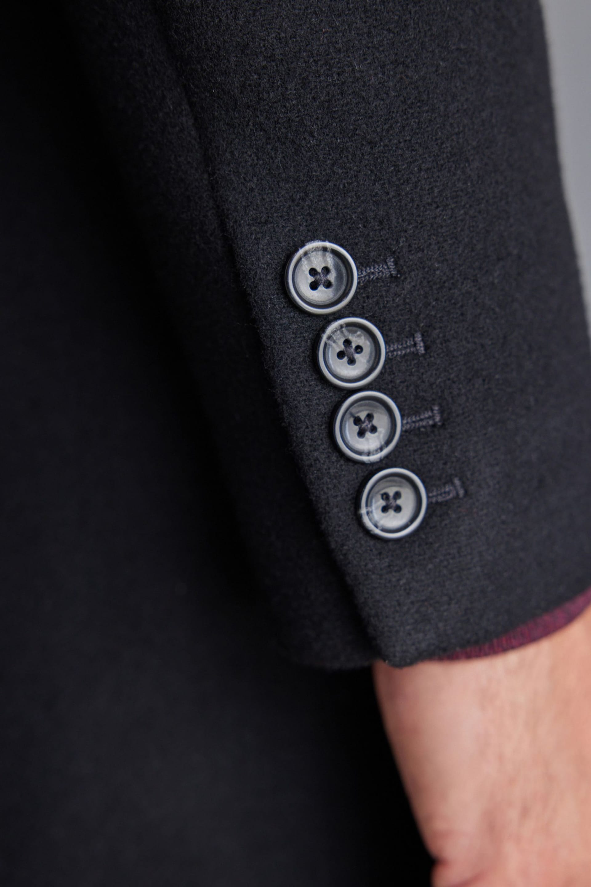 Black Signature Epsom Overcoat With Cashmere - Image 7 of 10