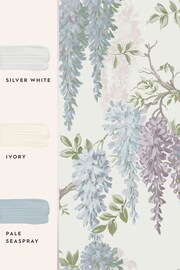 Laura Ashley Pale Iris Wisteria Garden 10M Wallpaper - Image 5 of 5