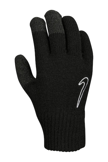 Nike Black Tech Kids Silicone Grip Gloves