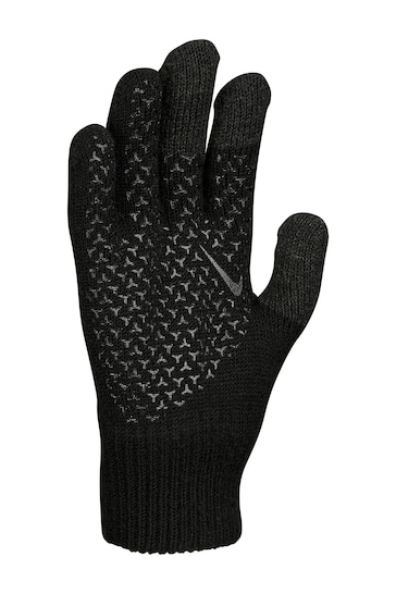 Nike Black Tech Kids Silicone Grip Gloves