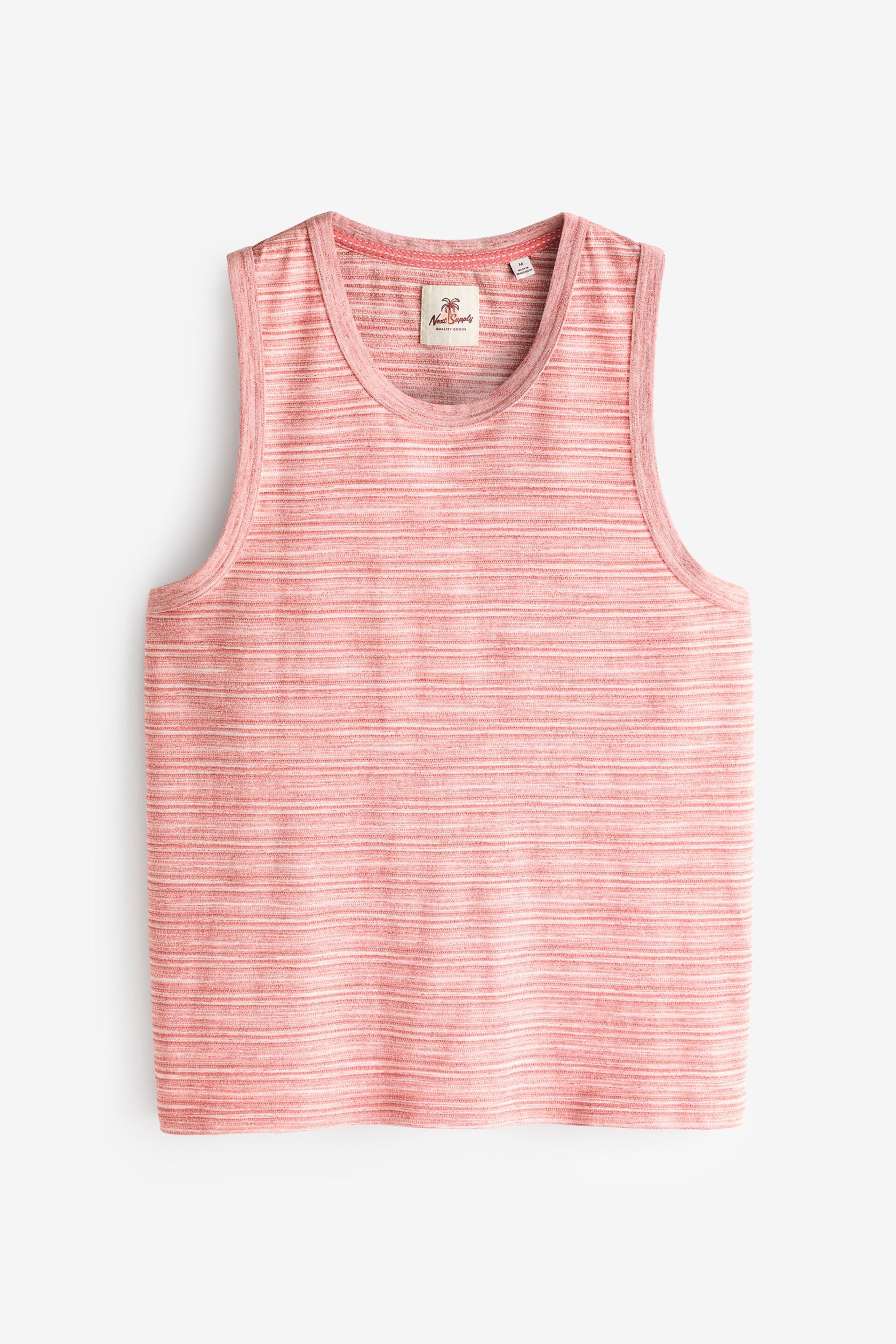 Coral Pink Textured Vest - Image 5 of 7