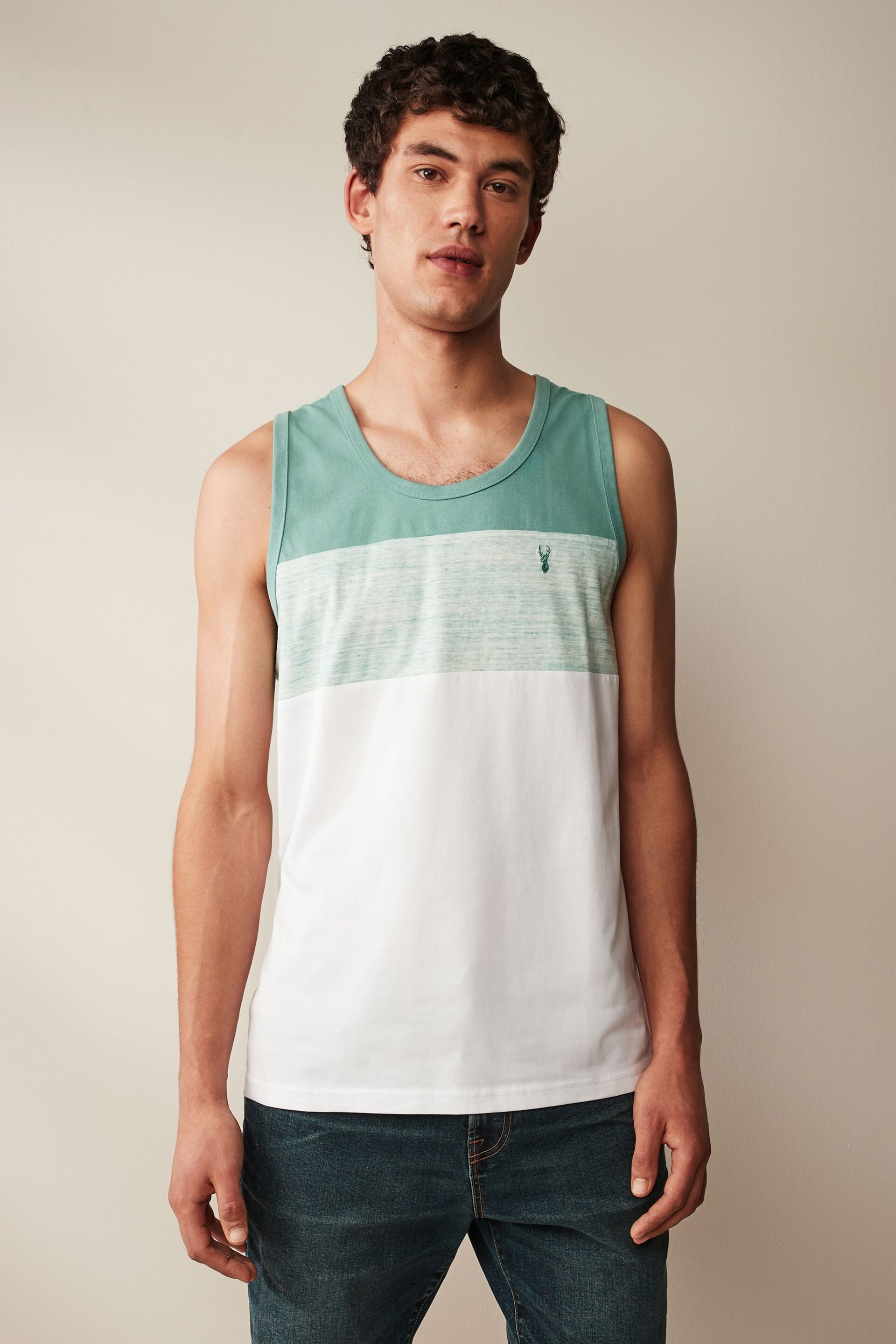 Green Block Vest - Image 1 of 6