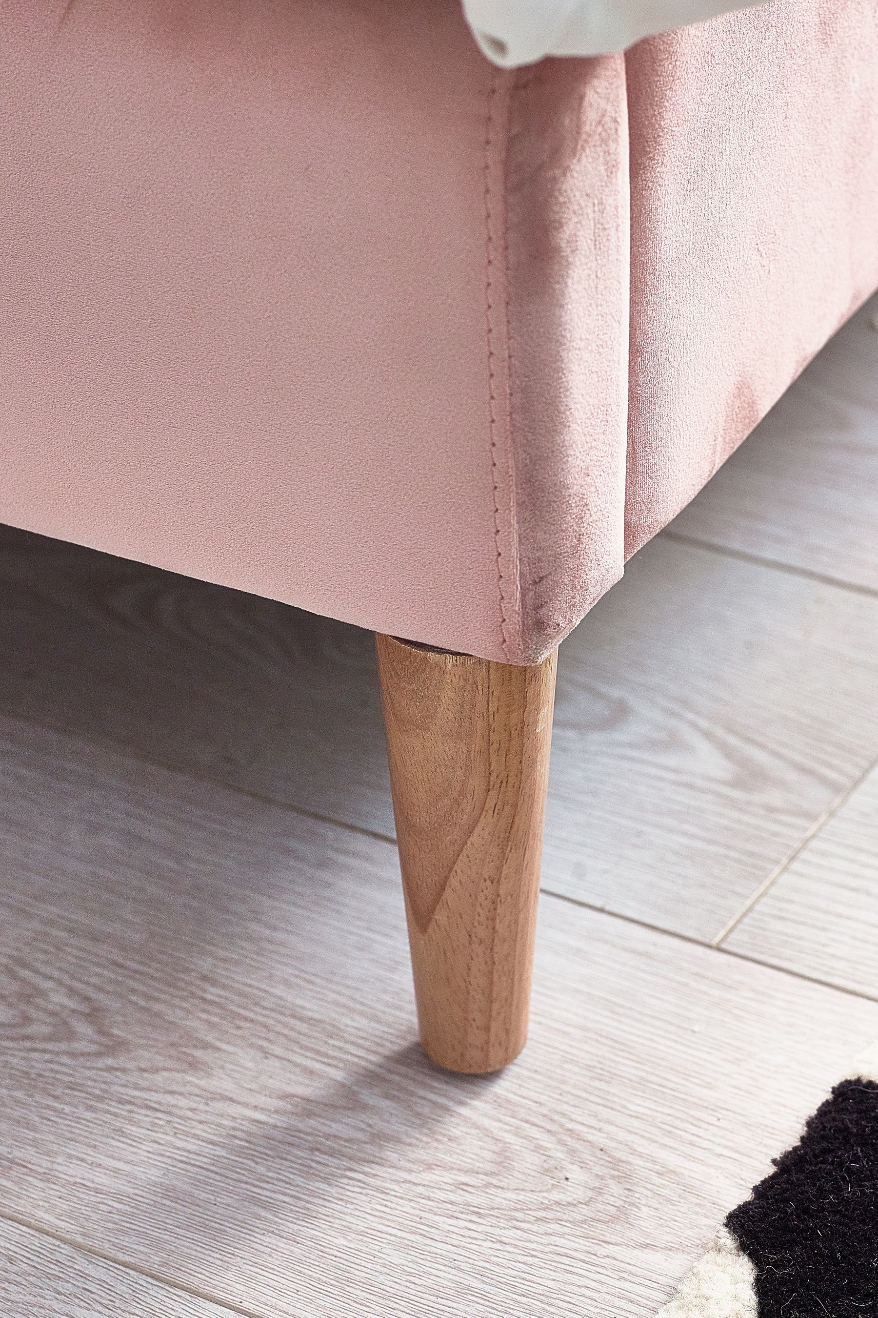 Buy Opulent Velvet Blush Pink Kids Rainbow Upholstered Standard Bed from the Next UK online shop