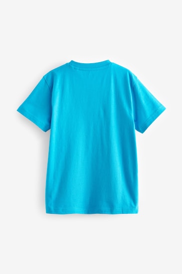 Blue Dinos Short Sleeve Graphic T-Shirt (3-16yrs)