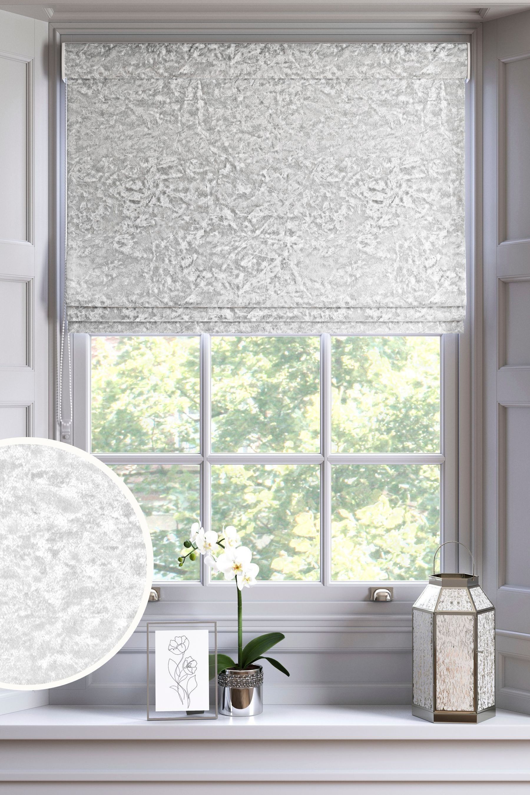 crushed velvet blinds