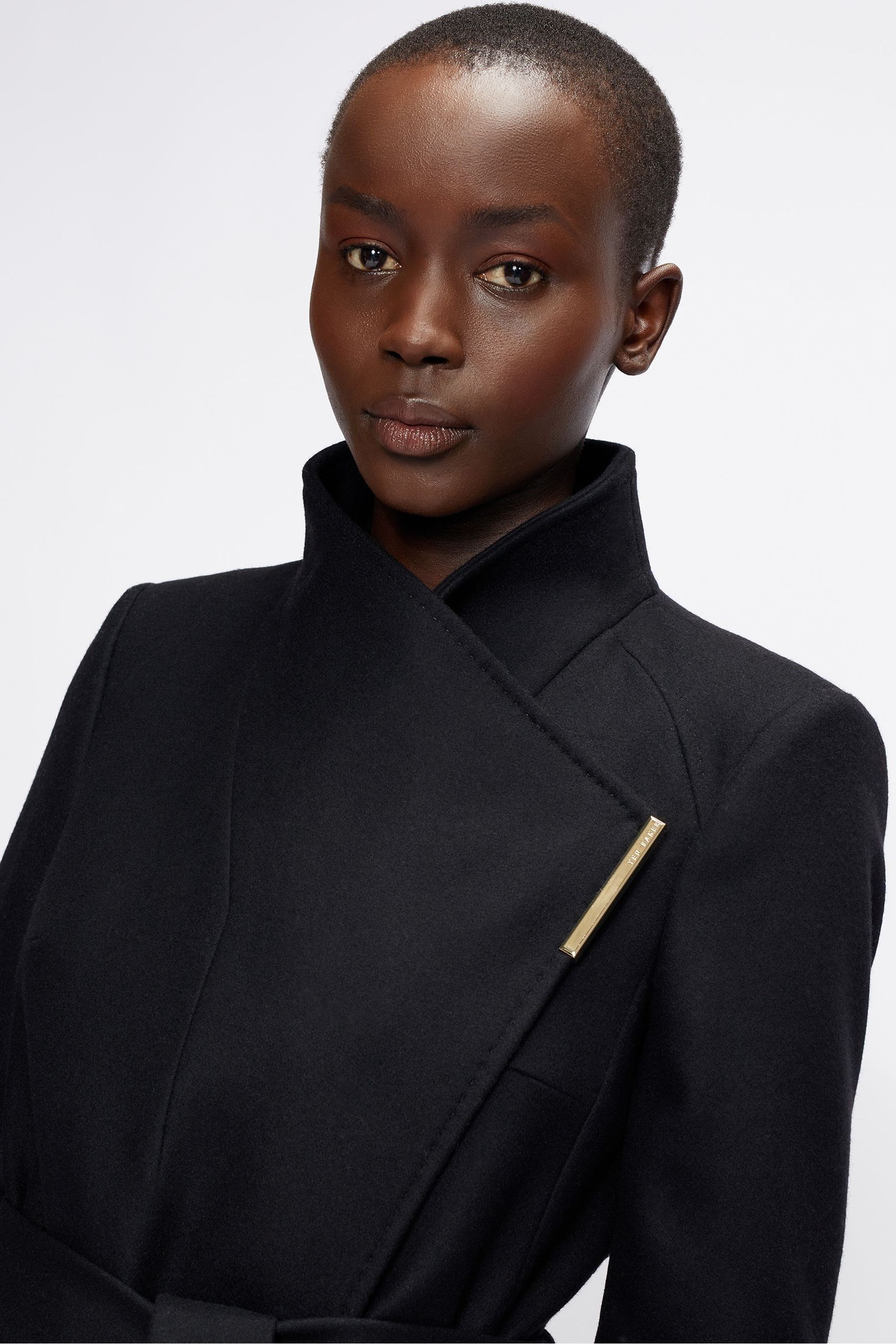 Ted baker midi wool wrap coat hotsell