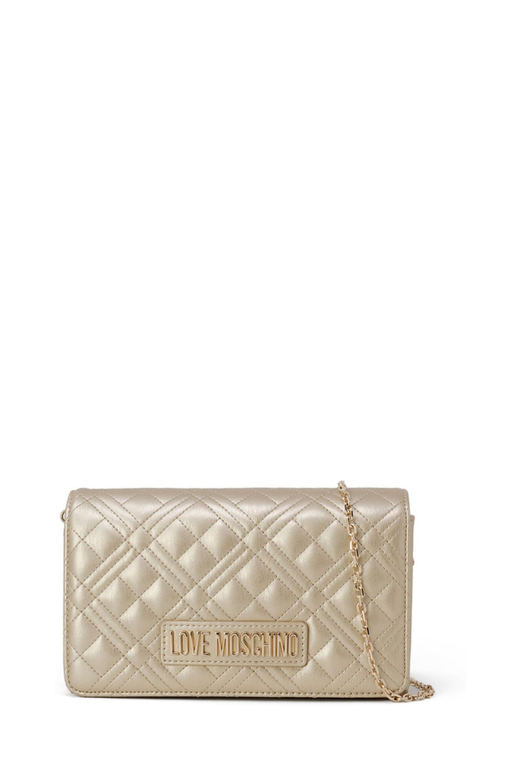 Love moschino gold bag hot sale