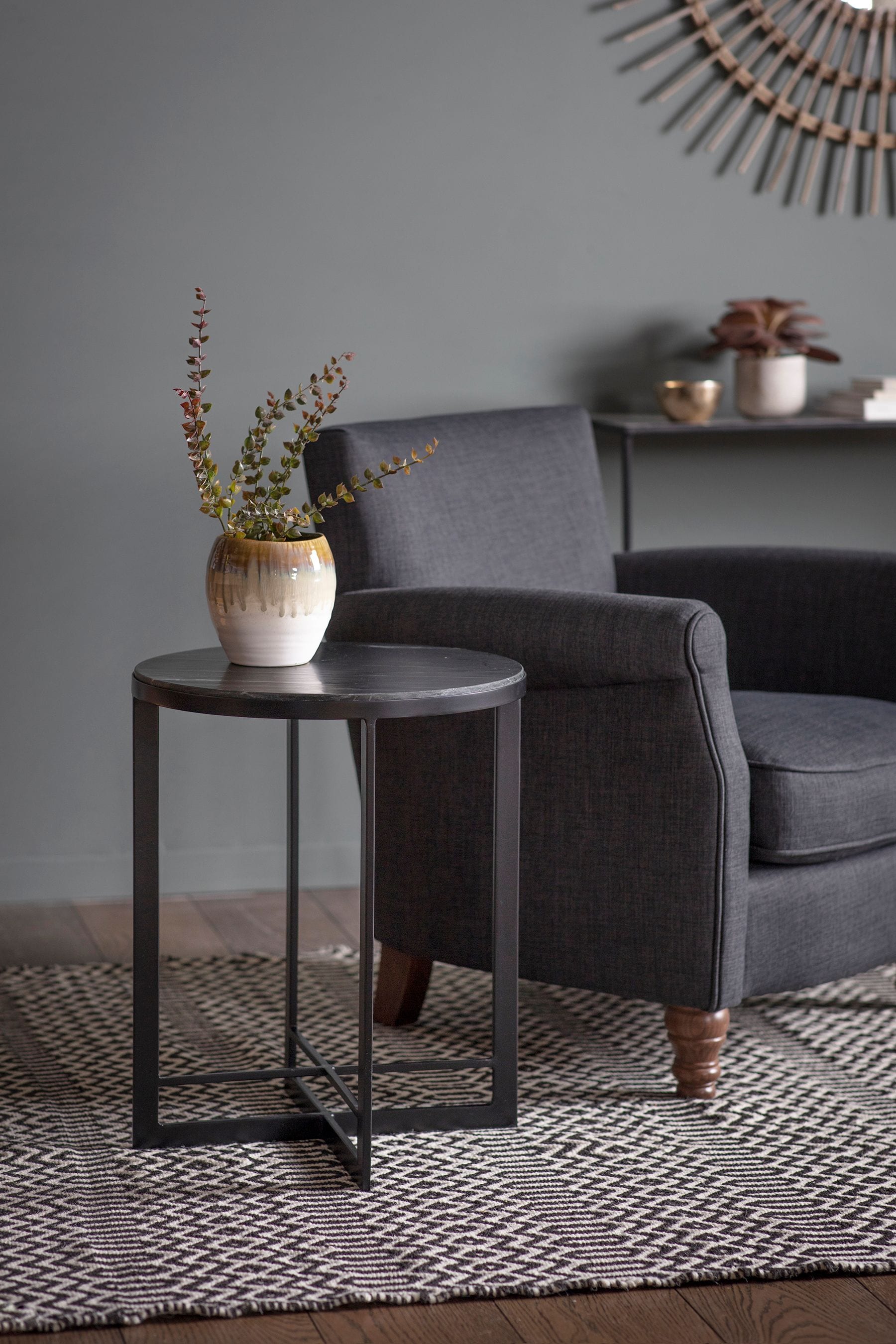 Gallery Home Black Black Side Table