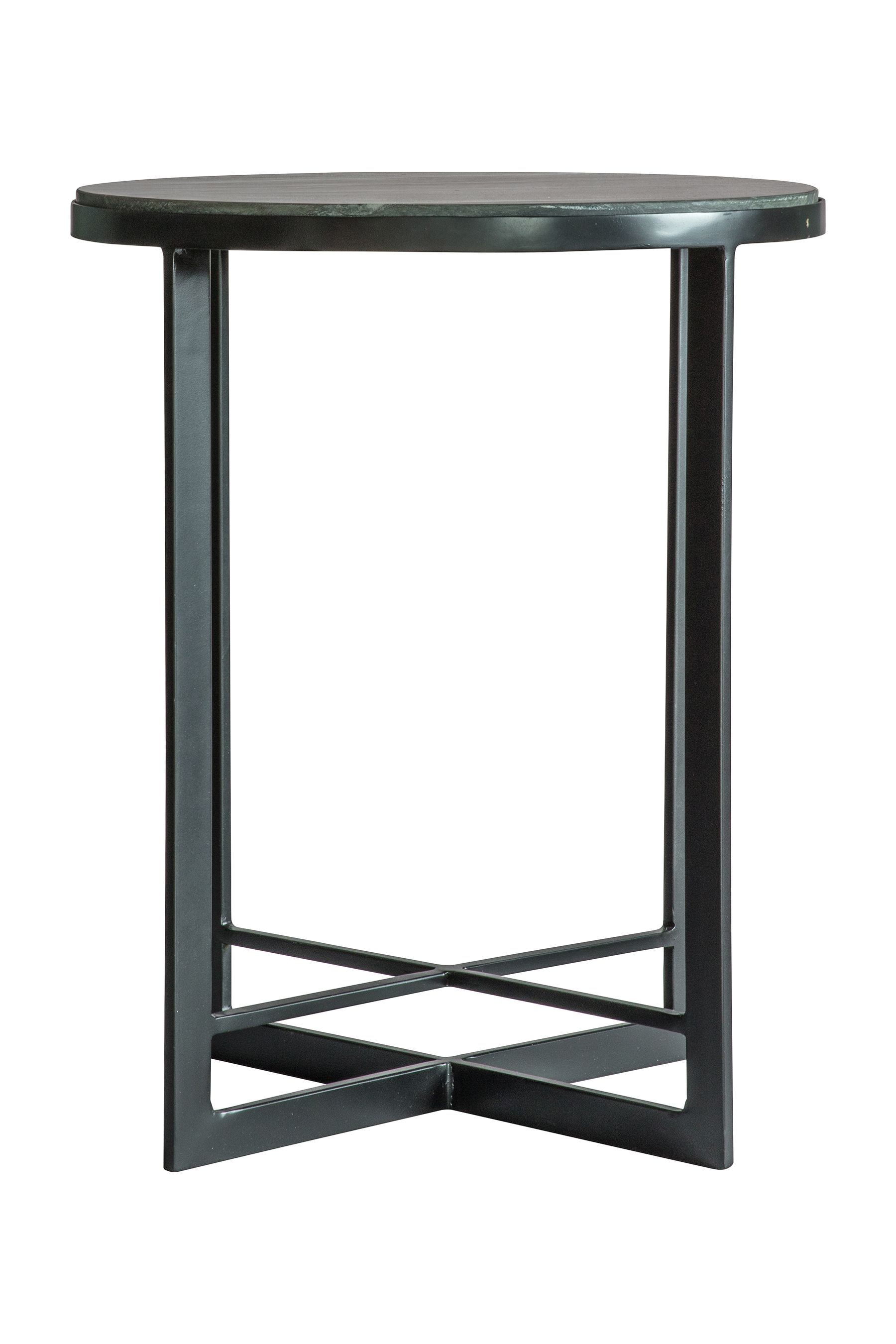 Black side outlet table next