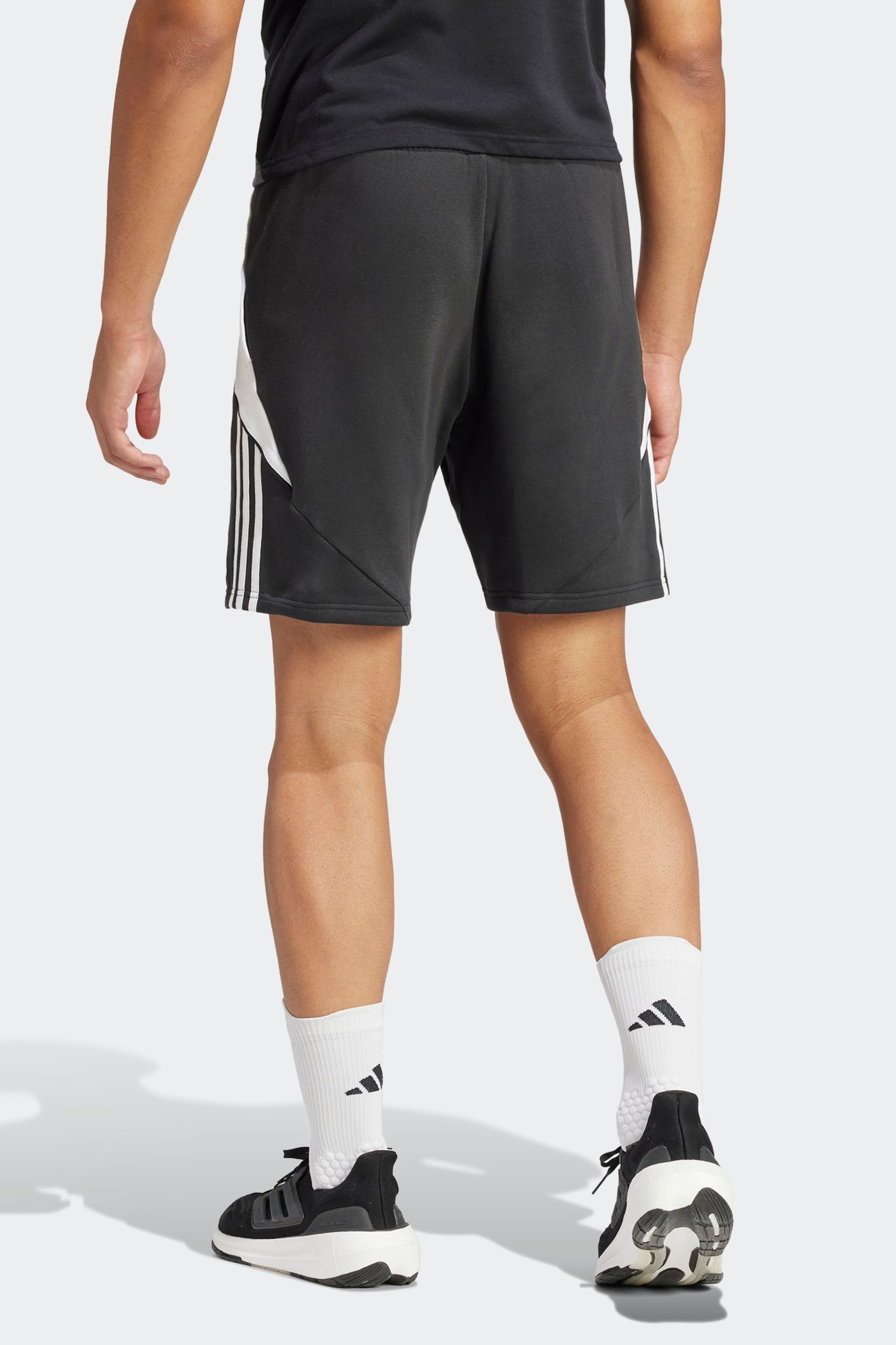 adidas Black Tiro 24 Sweat Shorts - Image 2 of 5