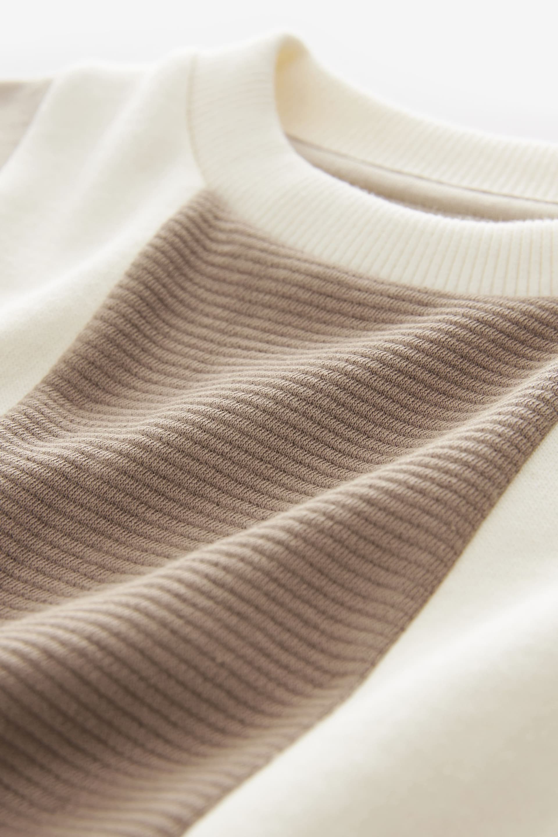 Neutral Vertical Textured Colourblock Top (3-16yrs) - Image 3 of 3