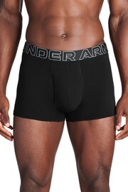 Under Armour Black 3 Inch Cotton Performance Boxers 3 Pack - Image 2 of 3