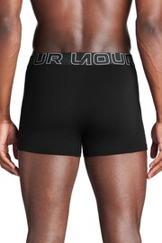 Under Armour Black 3 Inch Cotton Performance Boxers 3 Pack - Image 3 of 3