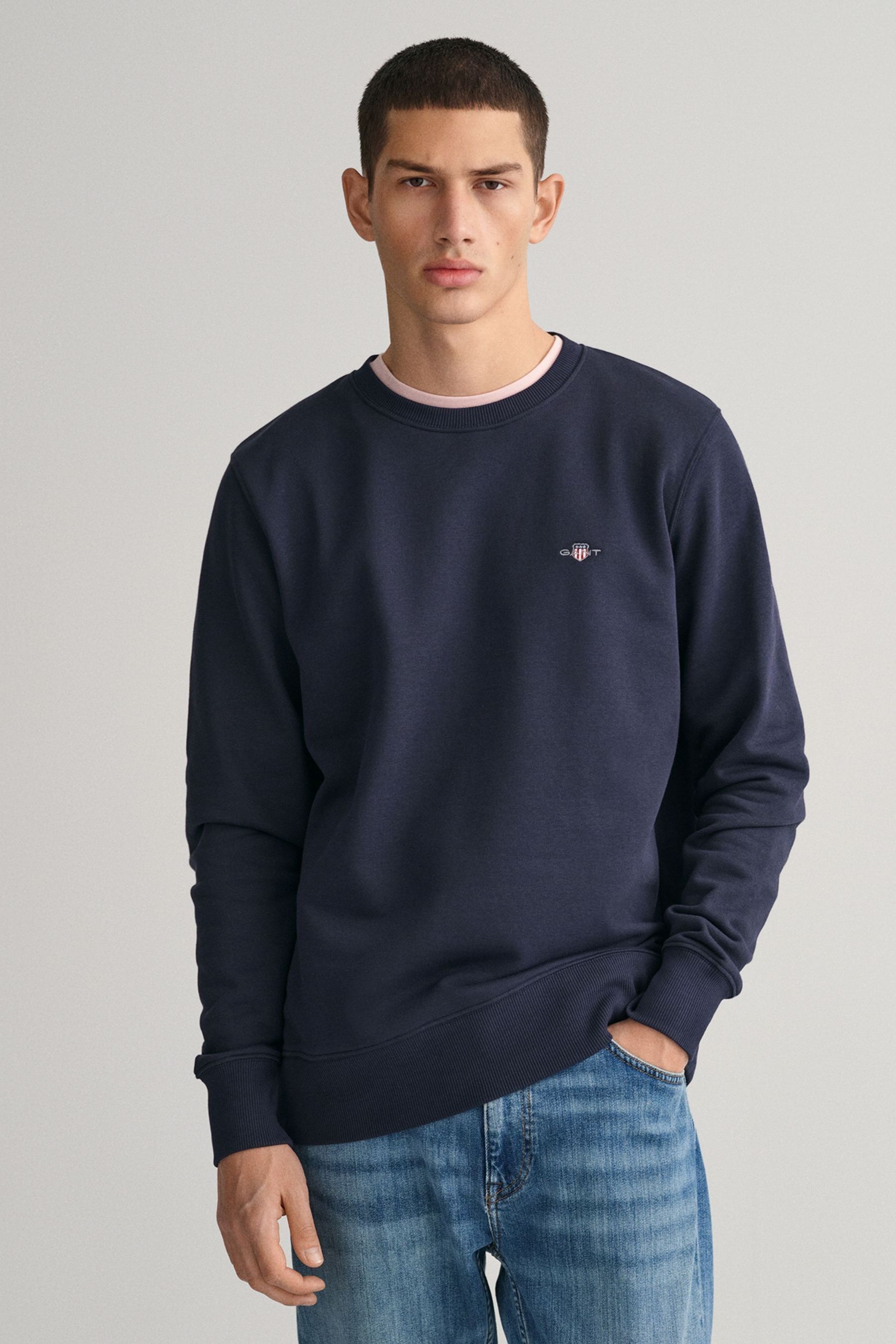 Gant blue sweatshirt cheap