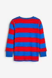 Blue/Red/Green Stripe Dino 3 Pack Snuggle Pyjamas (9mths-8yrs) - Image 13 of 14