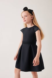 Baker by Ted Baker Navy Mesh Scuba Dress - Image 3 of 10