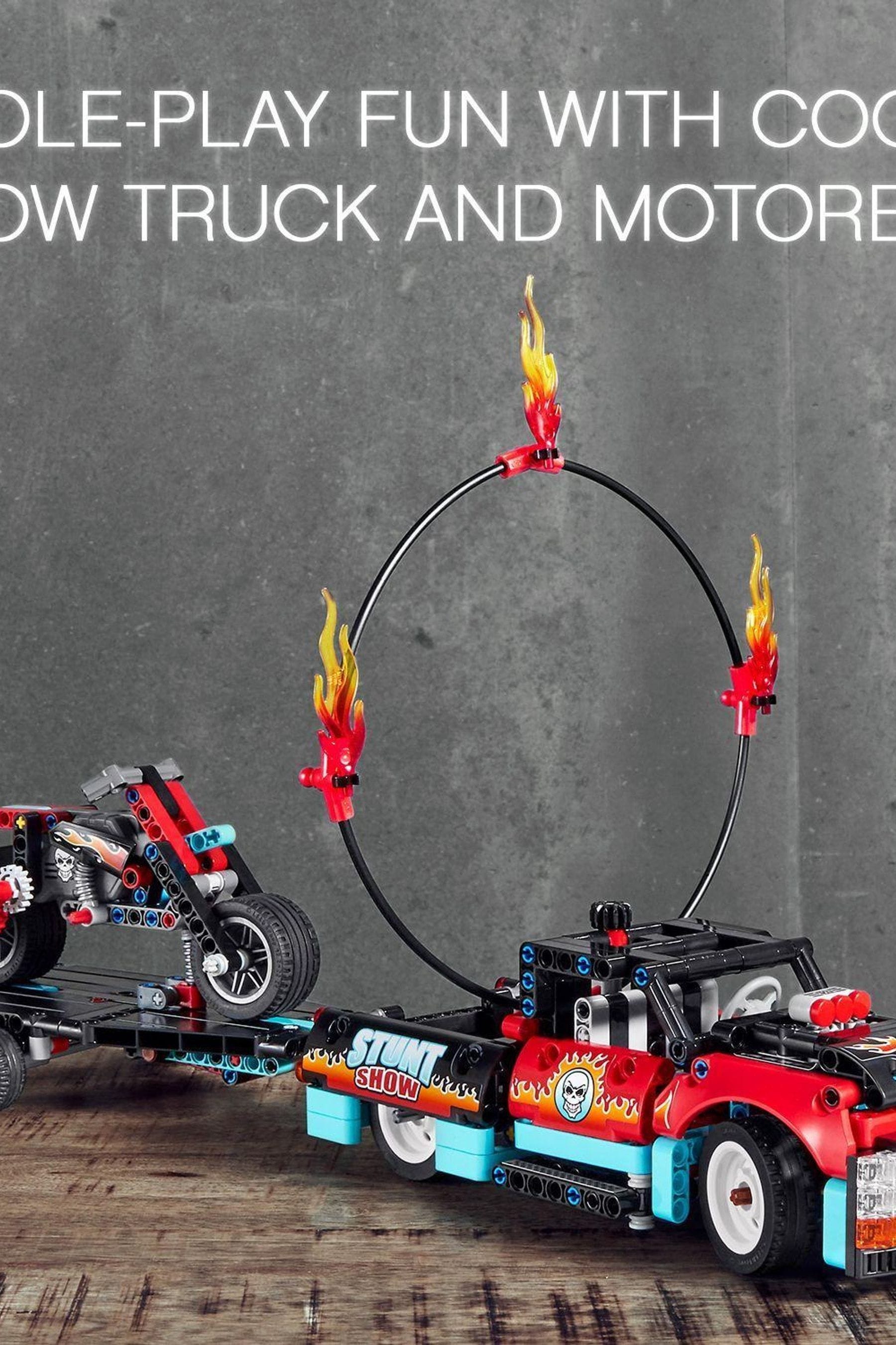 Lego technic stunt truck and online bike