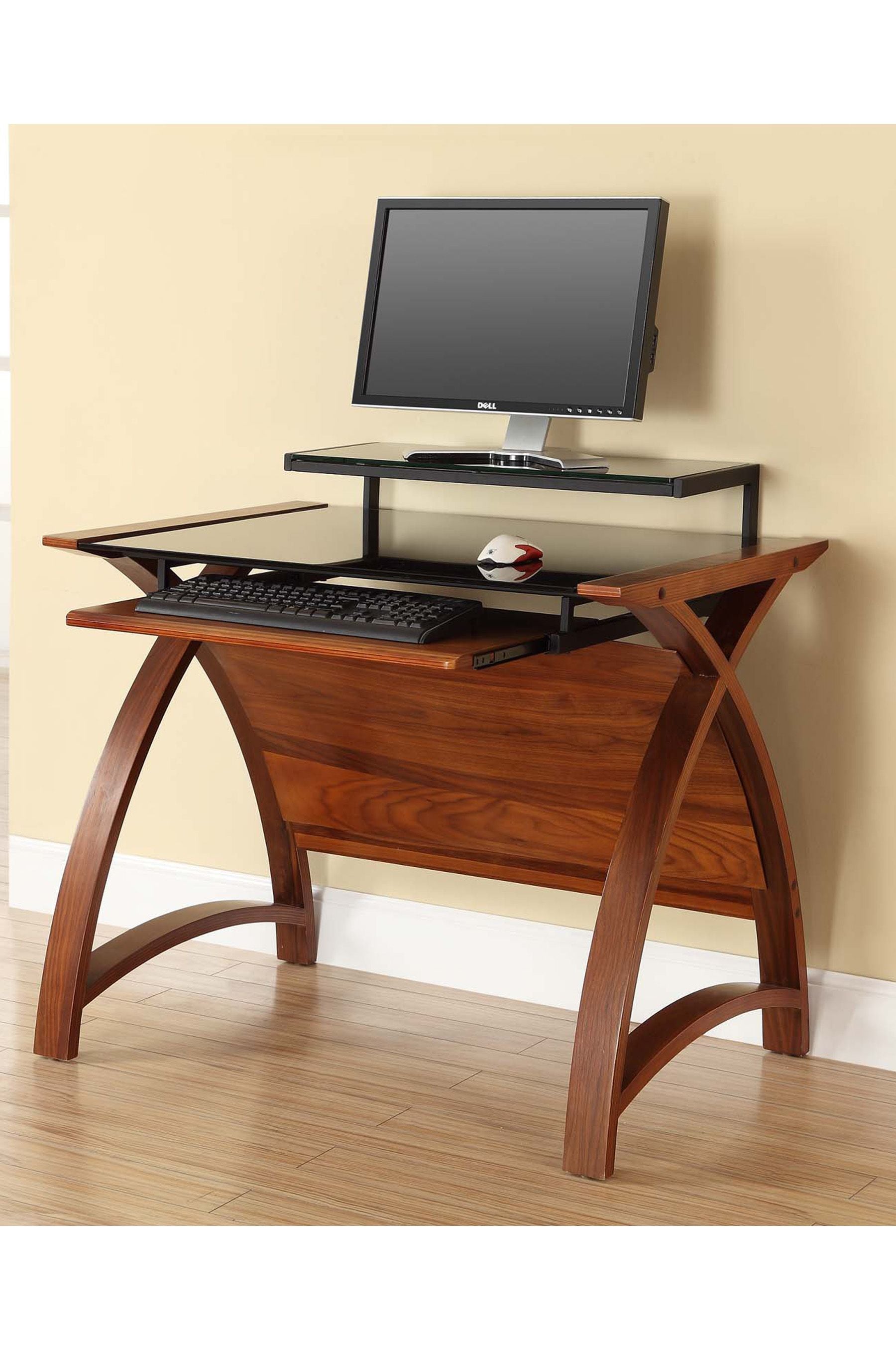 Small wood shop computer desk