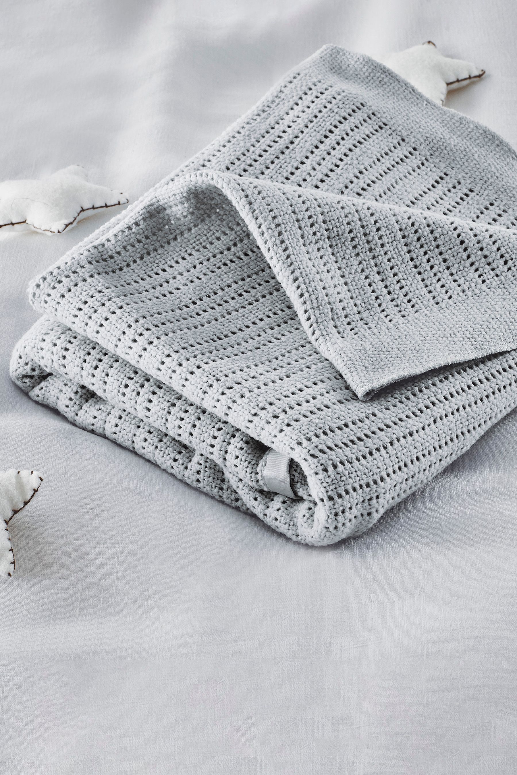 Satin edge cellular blanket deals