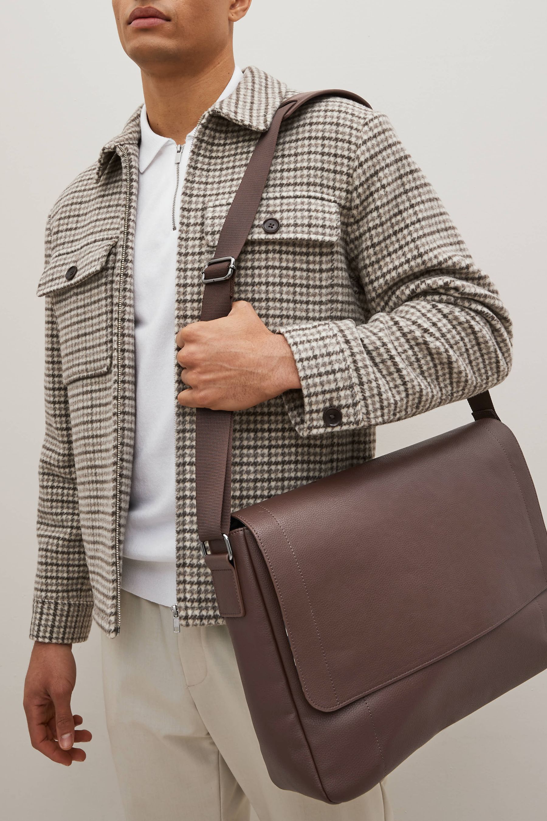 Buy Brown Messenger Bag from Next Oman